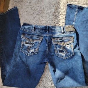 Silver Suki Mid Slim Boot jeans size 31
